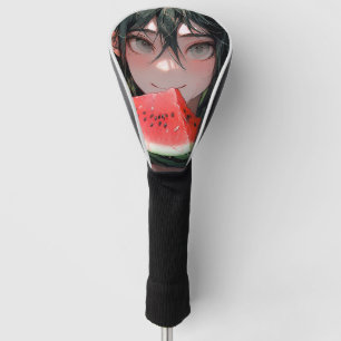 Juicy Summer Watermelon Anime Girl Golf Head Cover