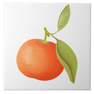 Juicy tangerine tile