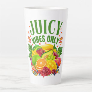 Juicy Vibes Only: Fresh Fruit & Healthy Life Latte Mug