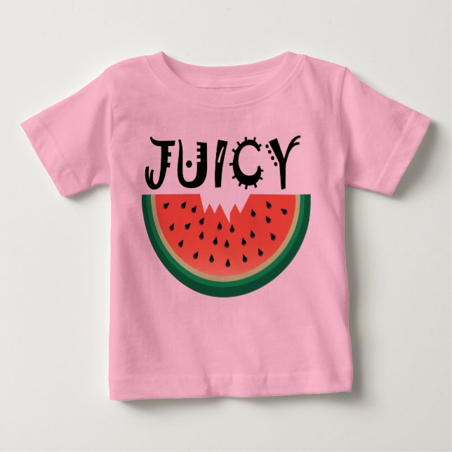 Juicy Watermelon - Baby Fine Jersey T-Shirt (Front)