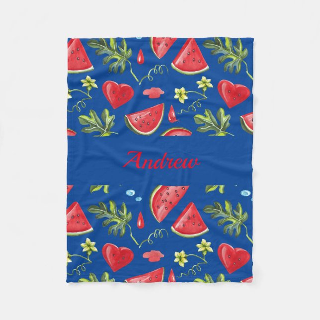 Juicy Watermelon Blanket For Babies, Kids, Adults (Front)