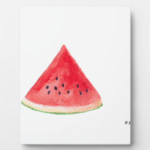 Juicy watermelon fruit plaque