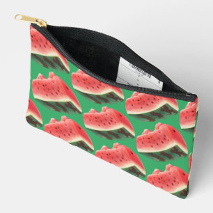 Juicy Watermelon Pattern: Summer Fruit Design Accessory Pouch