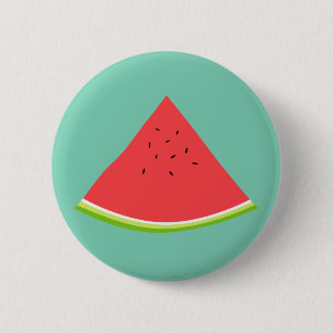 Juicy Watermelon Slice 6 Cm Round Badge