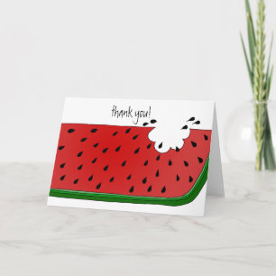 Juicy Watermelon Thank You Card