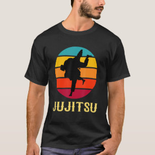 Jujitsu Vintage Sunset Martial Arts Style T-Shirt