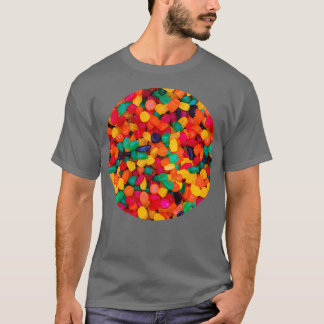 Jujube Gummy Real Candy Pattern T-Shirt