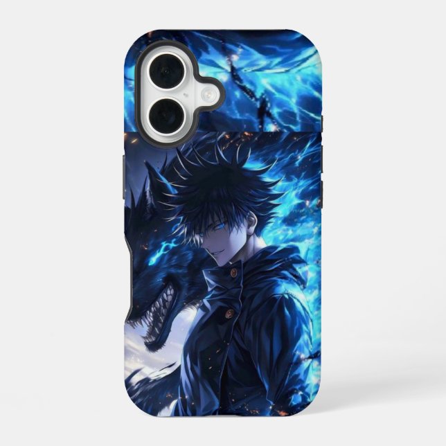 Jujutsu anime  iPhone 16 case (Back)