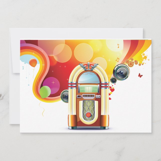 Juke Box Invitations (Front)