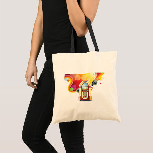 Juke Box Music Tote Bag
