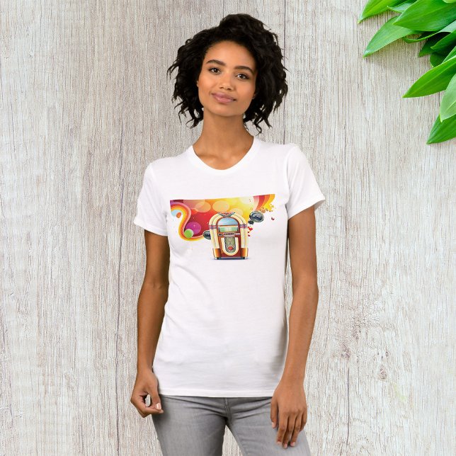 Juke Box Music Womens T-Shirt (Creator Uploaded)