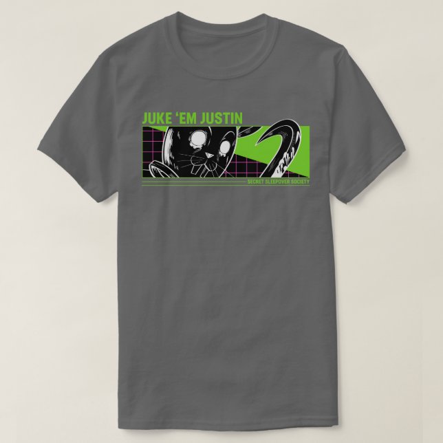 Juke em Justin T-Shirt (Design Front)