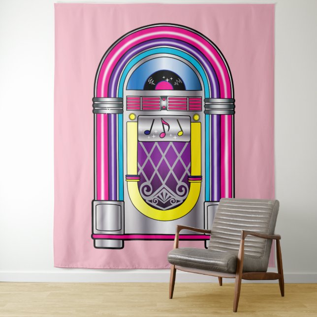 Jukebox in Colours Tapestry (In Situ)