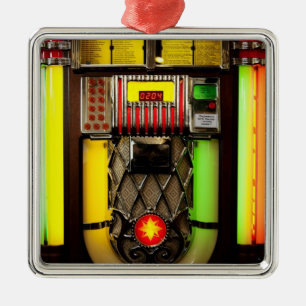 Jukebox Metal Tree Decoration
