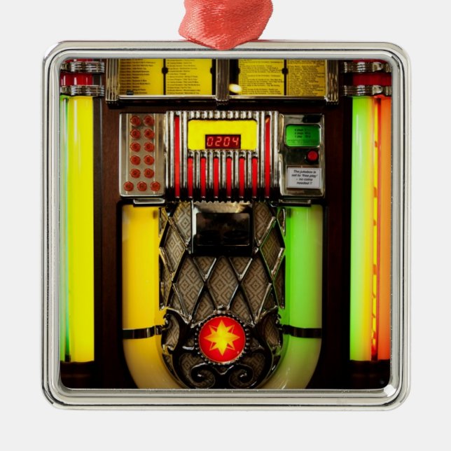 Jukebox Metal Tree Decoration (Front)