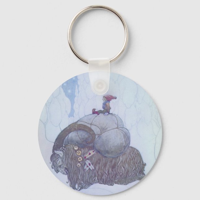 Julebocken Scandinavian Folklore Key Ring (Front)