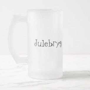 Julebryg Frosted Glass Beer Mug