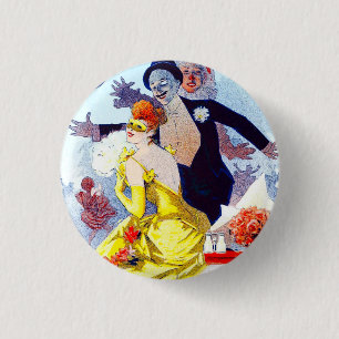 Jules Cheret Carnaval Button