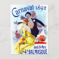Jules Cheret Carnaval Postcard