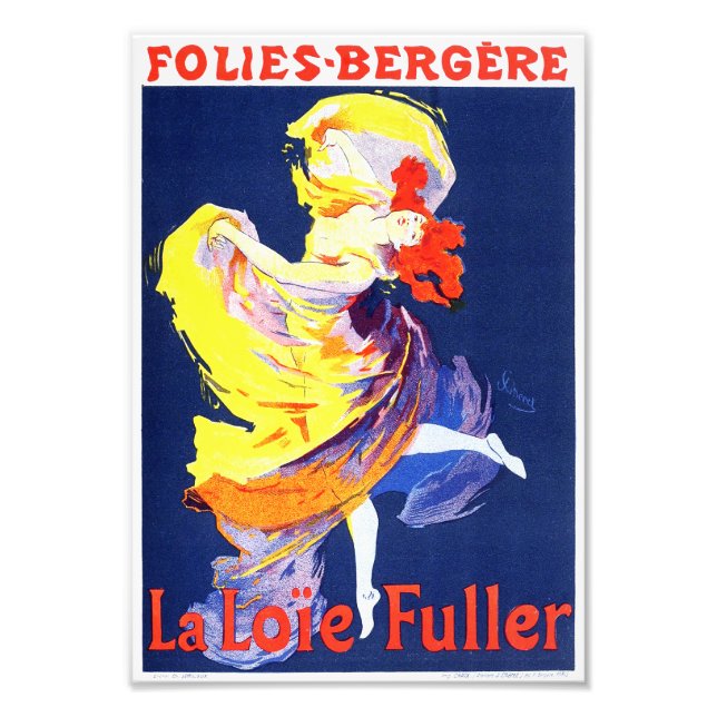 Jules Cheret Folies Bergere Print (Front)