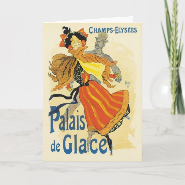 Jules Cheret - Palais de Clace Holiday Card (Front)