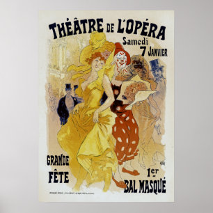 Jules Cheret ~ Theatre de L'Opera Poster