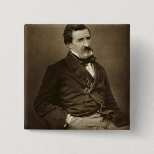 Jules Francois Felix Husson, 'Champfleury' (1821-8 15 Cm Square Badge