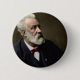 Jules Verne in 1892 6 Cm Round Badge