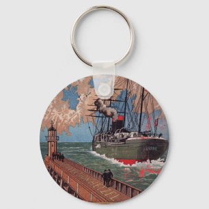 JULES VERNE "VOYAGES EXTRAORDINAIRES" (1880) KEY RING