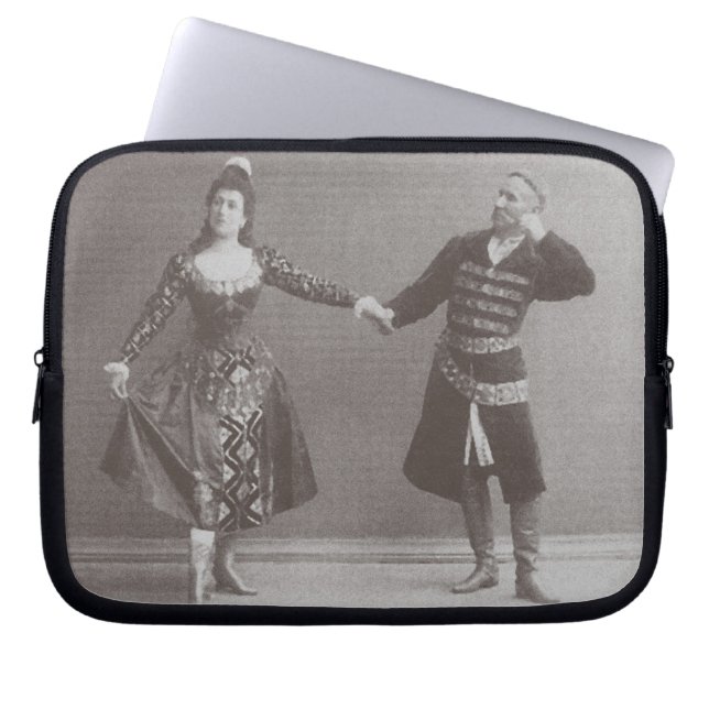 Julia and Felix Kschessinsky in the mazu Laptop Sleeve (Front)