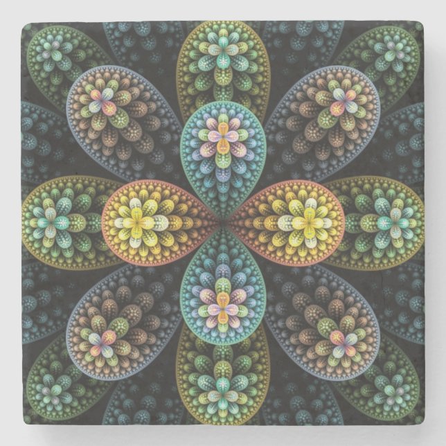 "Julia Bubble" Stone Coaster (Front)