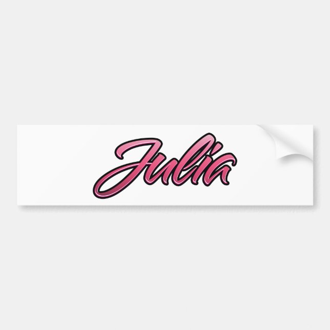 Julia faded pink Aufkleber Sticker (Front)
