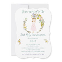 JULIA First Communion Invitation