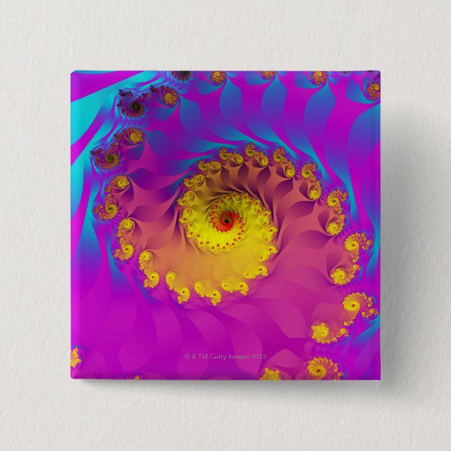 Julia Fractal 2 15 Cm Square Badge (Front)