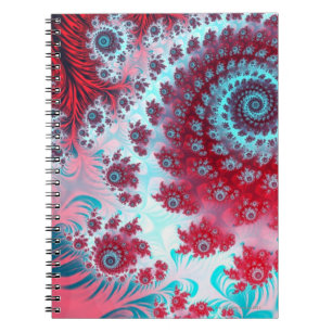 Julia Fractal 3 Spiral Notebook