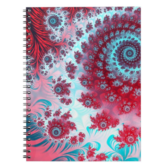 Julia Fractal 3 Spiral Notebook (Front)