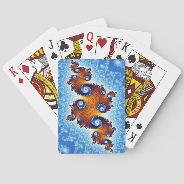 Julia Island Mandelbrot Set Playing Cards (Back)