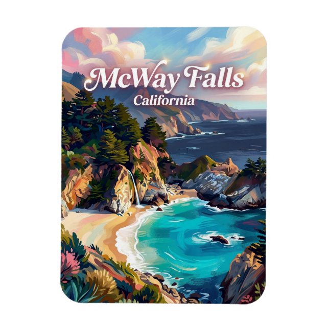 Julia Pfeiffer Burns California Magnet (Vertical)