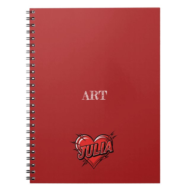 Julia Red Notebook (Front)