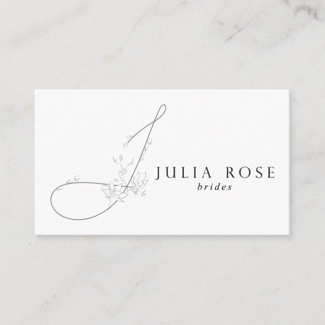 Julia Rose Bridals Business Card (Front)