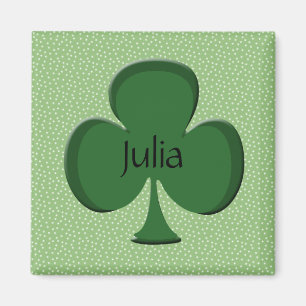 Julia Shamrock Name Magnet