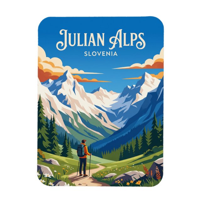 Julian Alps Slovenia Magnet (Vertical)