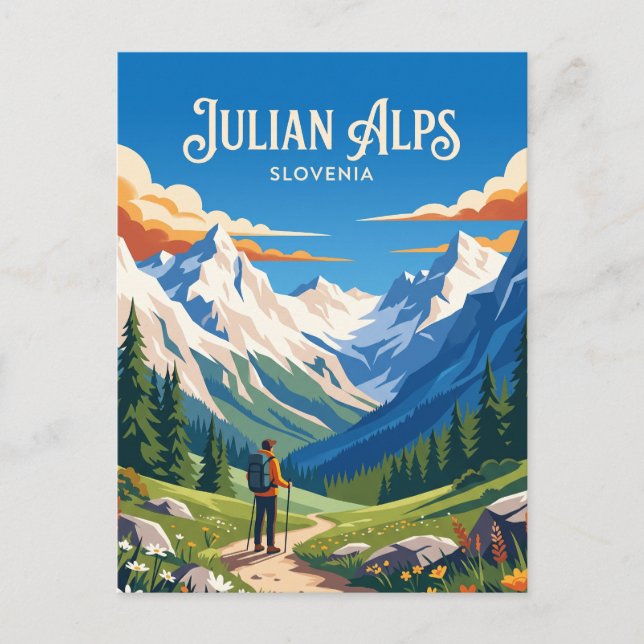 Julian Alps Slovenia Postcard (Front)