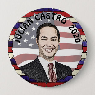 Julian Castro for President 2020 Election Support 10 Cm Round Badge