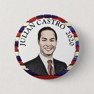 Julian Castro for President 2020 Election Support 6 Cm Round Badge