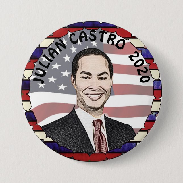 Julian Castro for President 2020 Election Support 7.5 Cm Round Badge (Front)