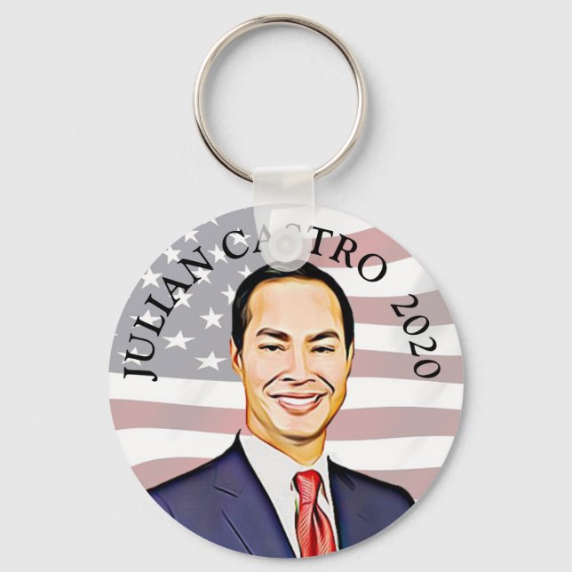 Julian Castro for President 2020 Election Support Key Ring (Front)