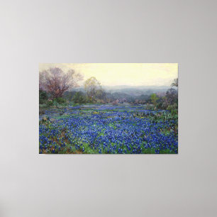 Julian Onderdonk - Field of Bluebonnets Canvas Print