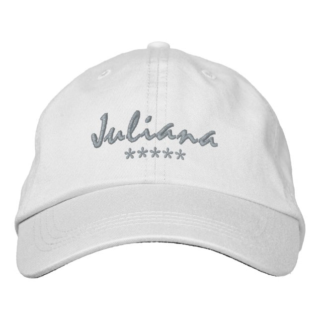 Juliana Name Embroidered Hat (Front)