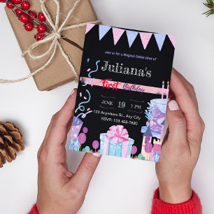 Juliana's Birthday Chalkboard Invitation